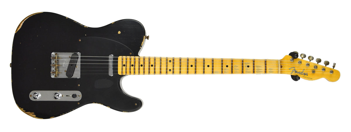 Fender Custom Shop 50s Telecaster Relic 1 Piece Ash in Black R108667