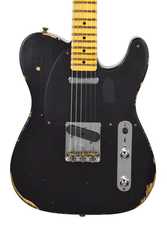 Fender Custom Shop 50s Telecaster Relic 1 Piece Ash in Black R108667