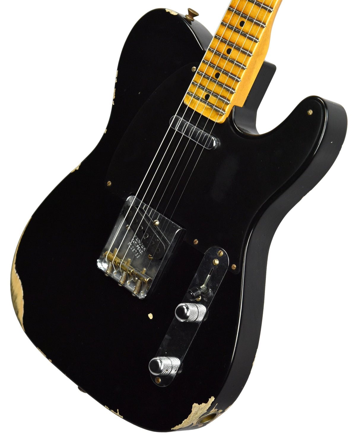 Fender Custom Shop 50s Telecaster Relic 1 Piece Ash in Black R108736