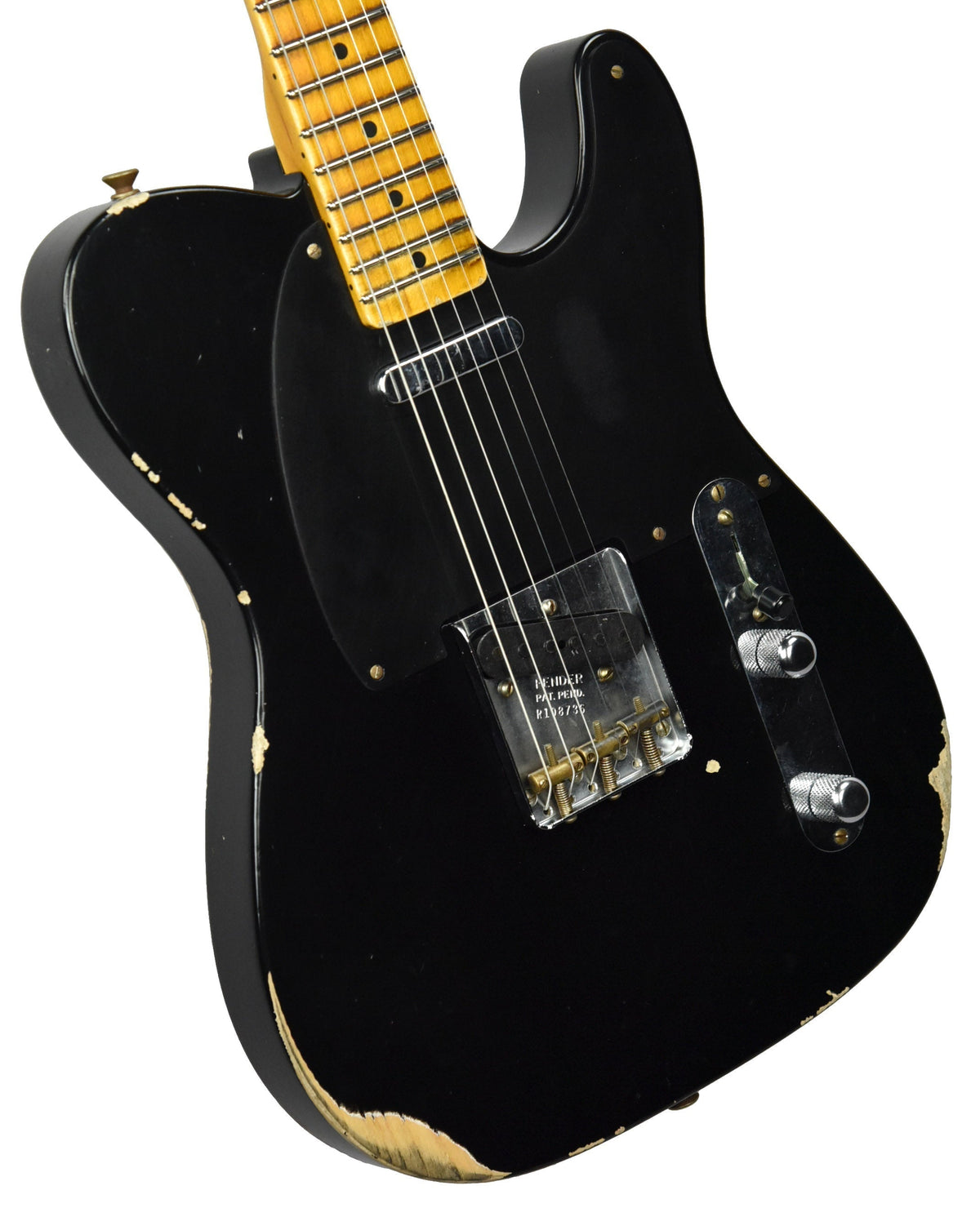 Fender Custom Shop 50s Telecaster Relic 1 Piece Ash in Black R108736