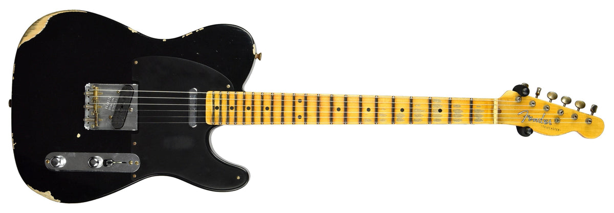 Fender Custom Shop 50s Telecaster Relic 1 Piece Ash in Black R108736