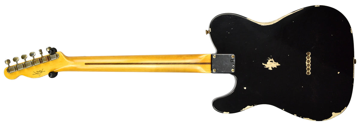 Fender Custom Shop 50s Telecaster Relic 1 Piece Ash in Black R108736