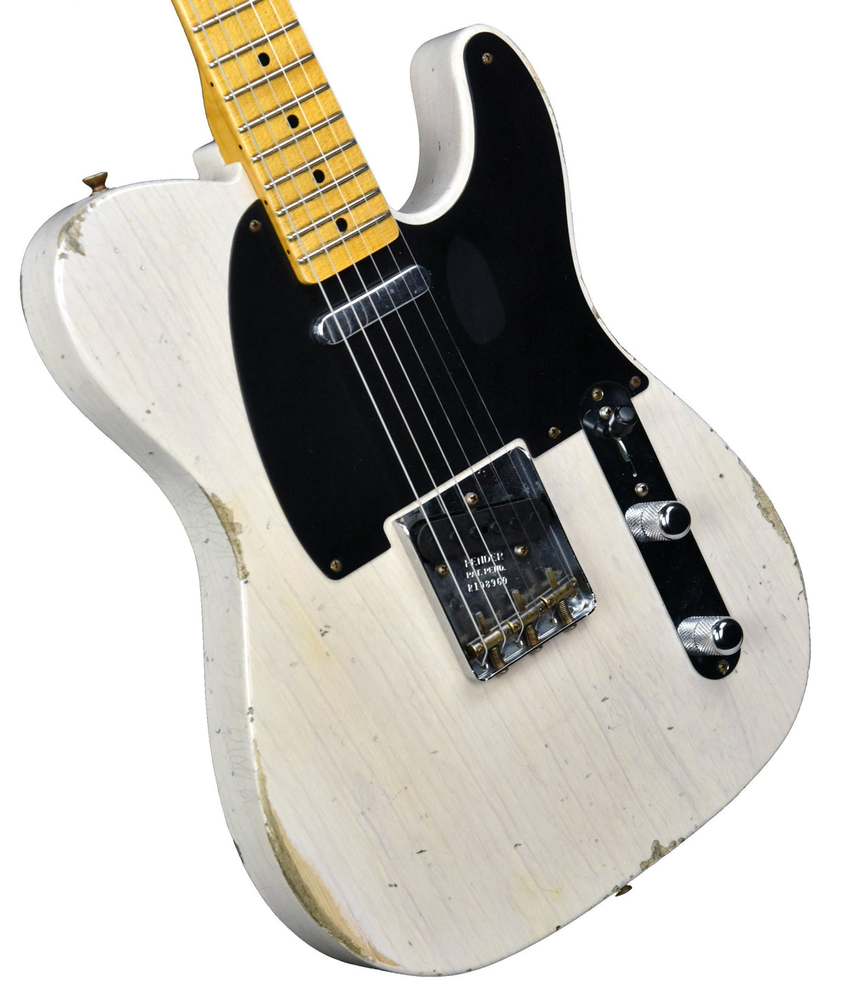 Fender Custom Shop 50s Telecaster Relic 1 Piece Ash in Aged White Blonde R108960