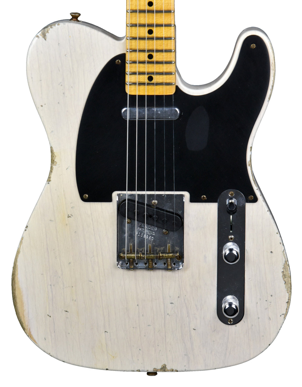 Fender Custom Shop 50s Telecaster Relic 1 Piece Ash in Aged White Blonde R108960