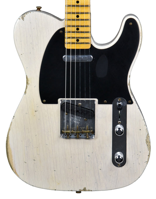Fender Custom Shop 50s Telecaster Relic 1 Piece Ash in Aged White Blonde R108960