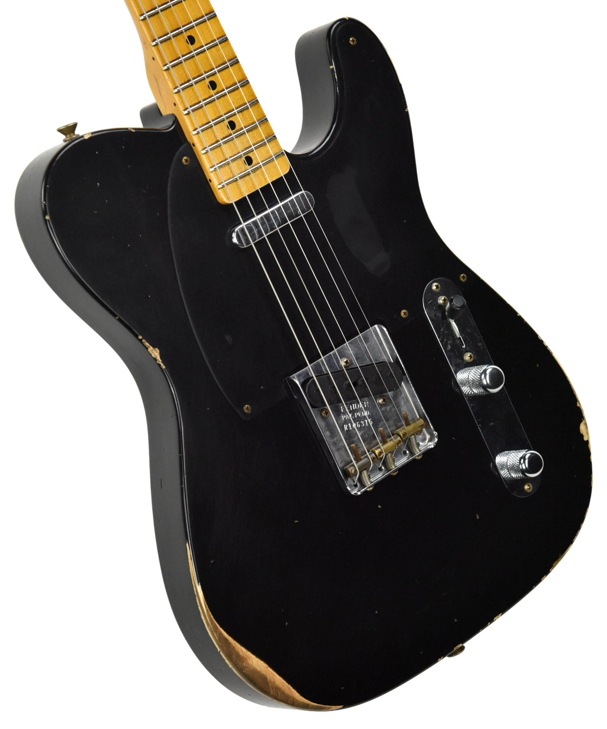 Fender Custom Shop 50s Telecaster Relic 1 Piece Ash in Black R106315
