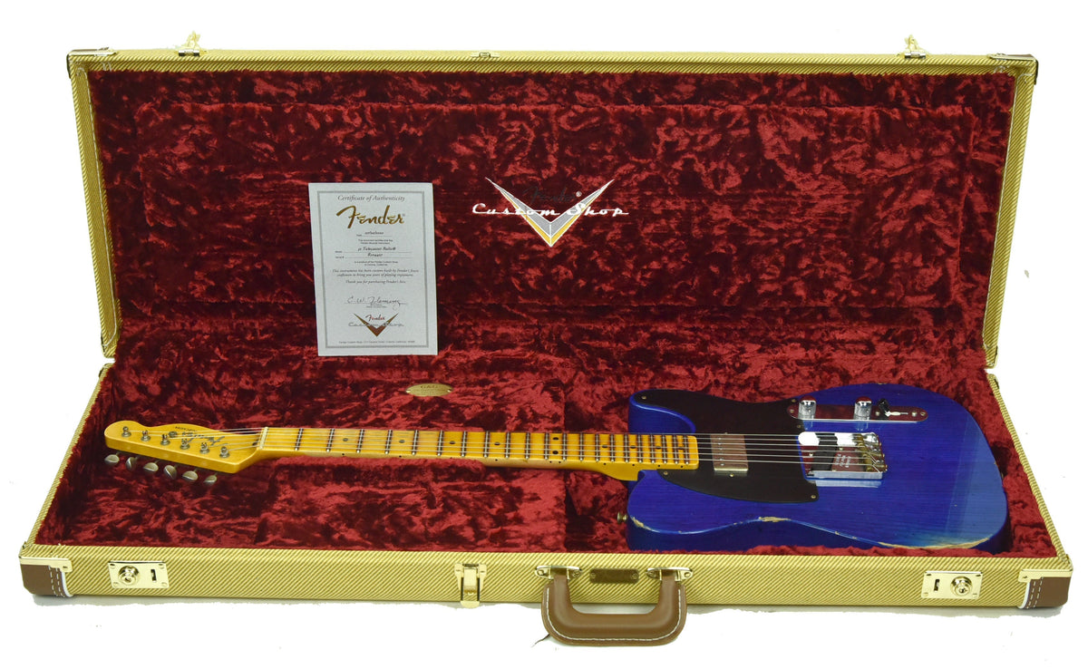 Fender Custom Shop 1952 HS Telecaster Relic in Cobalt Blue R104427