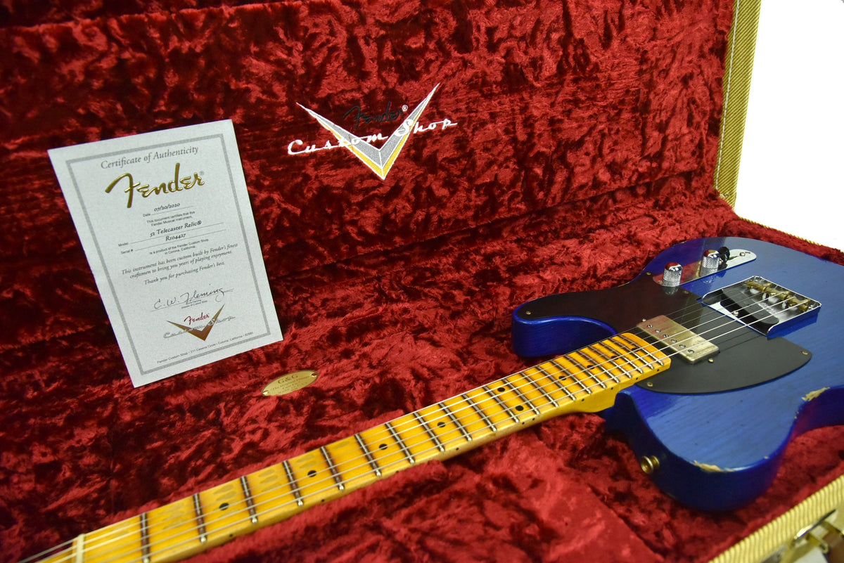 Fender Custom Shop 1952 HS Telecaster Relic in Cobalt Blue R104427