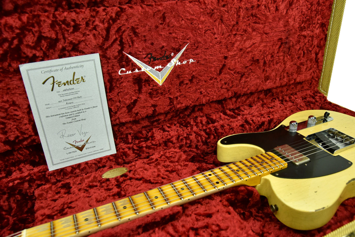 Fender Custom Shop 52 HS Telecaster Relic in Faded Nocaster Blonde R104323