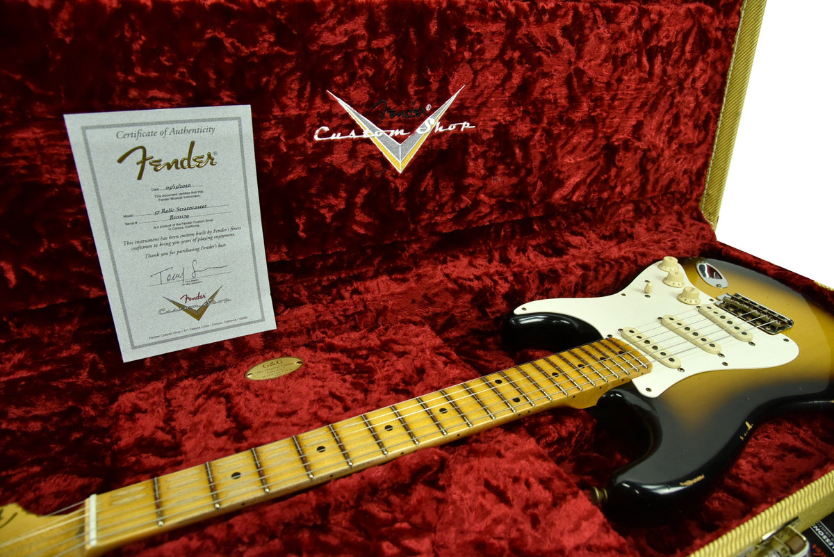 Fender Custom Shop 57 Stratocaster Relic in Two Tone Sunburst R102179