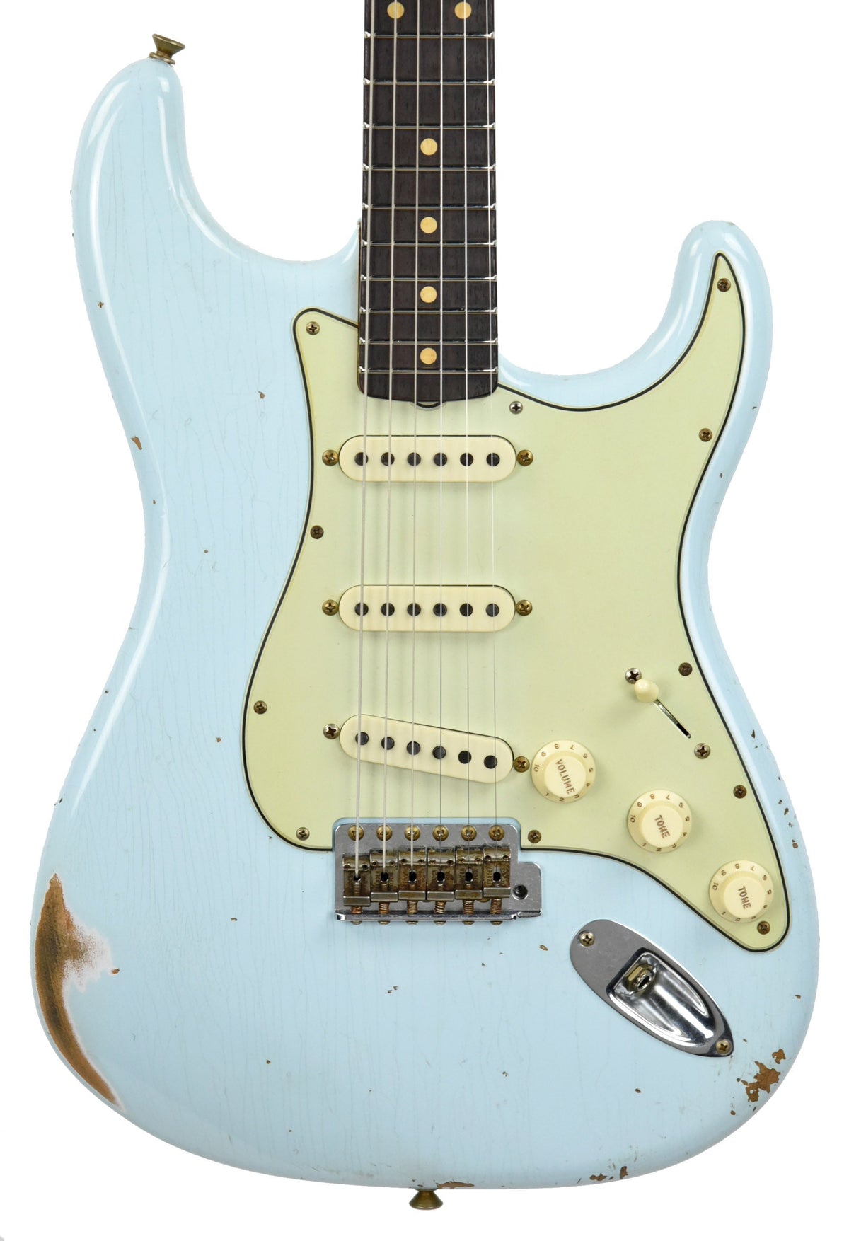 Fender Custom Shop 61 Stratocaster Relic in Sonic Blue CZ547569
