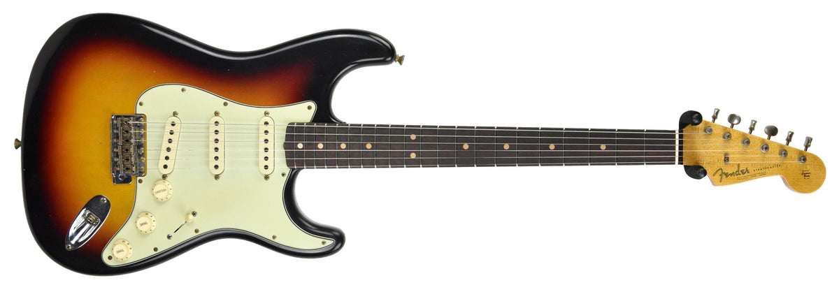 Fender Custom Shop '63 Stratocaster Journeyman Relic 3 Tone Sunburst R107040