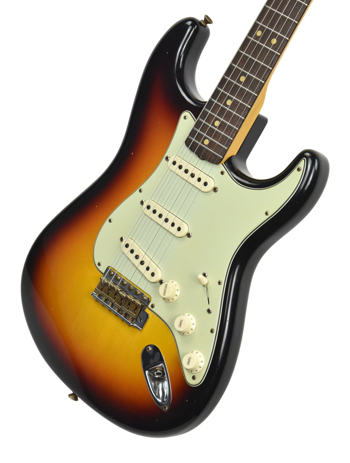Fender Custom Shop 63 Stratocaster Journeyman Relic Chocolate Three Tone Sunburst R109960