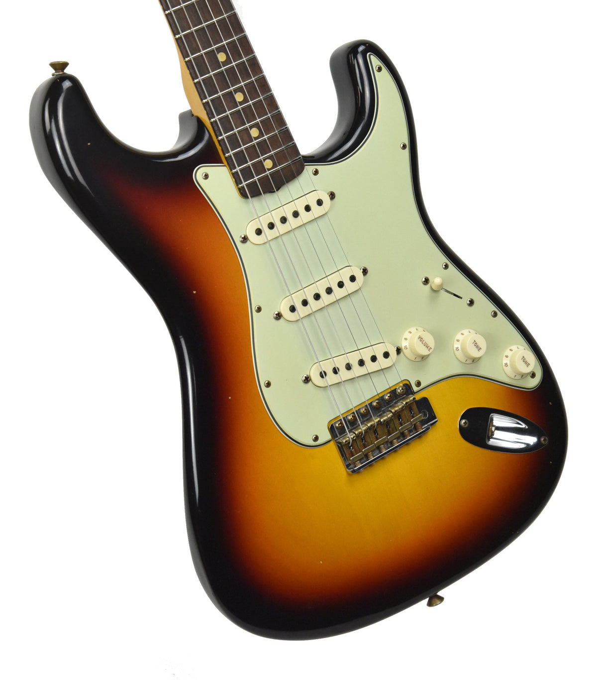 Fender Custom Shop 63 Stratocaster Journeyman Relic Chocolate Three Tone Sunburst R109960