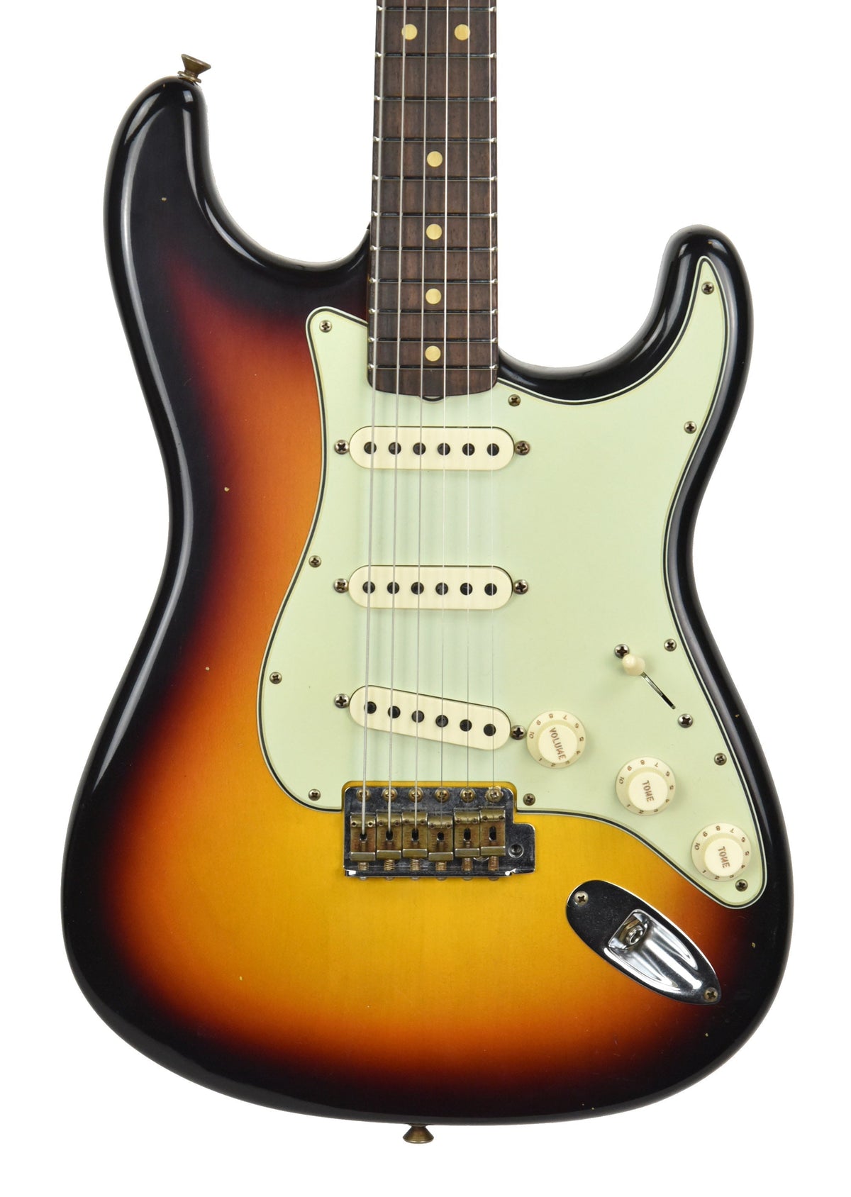 Fender Custom Shop 63 Stratocaster Journeyman Relic Chocolate Three Tone Sunburst R109960