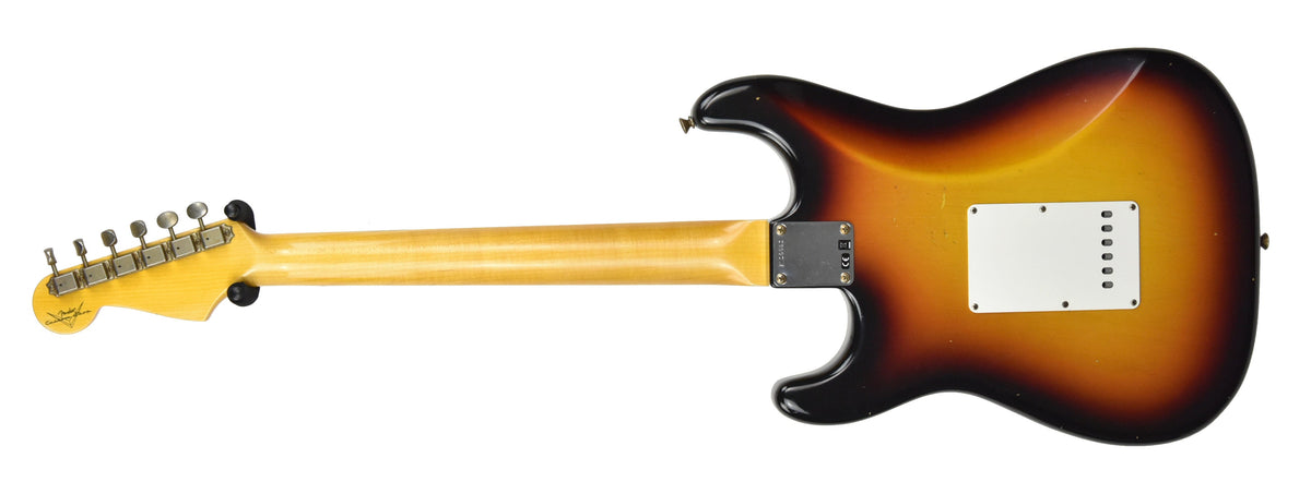 Fender Custom Shop 63 Stratocaster Journeyman Relic Chocolate Three Tone Sunburst R109960