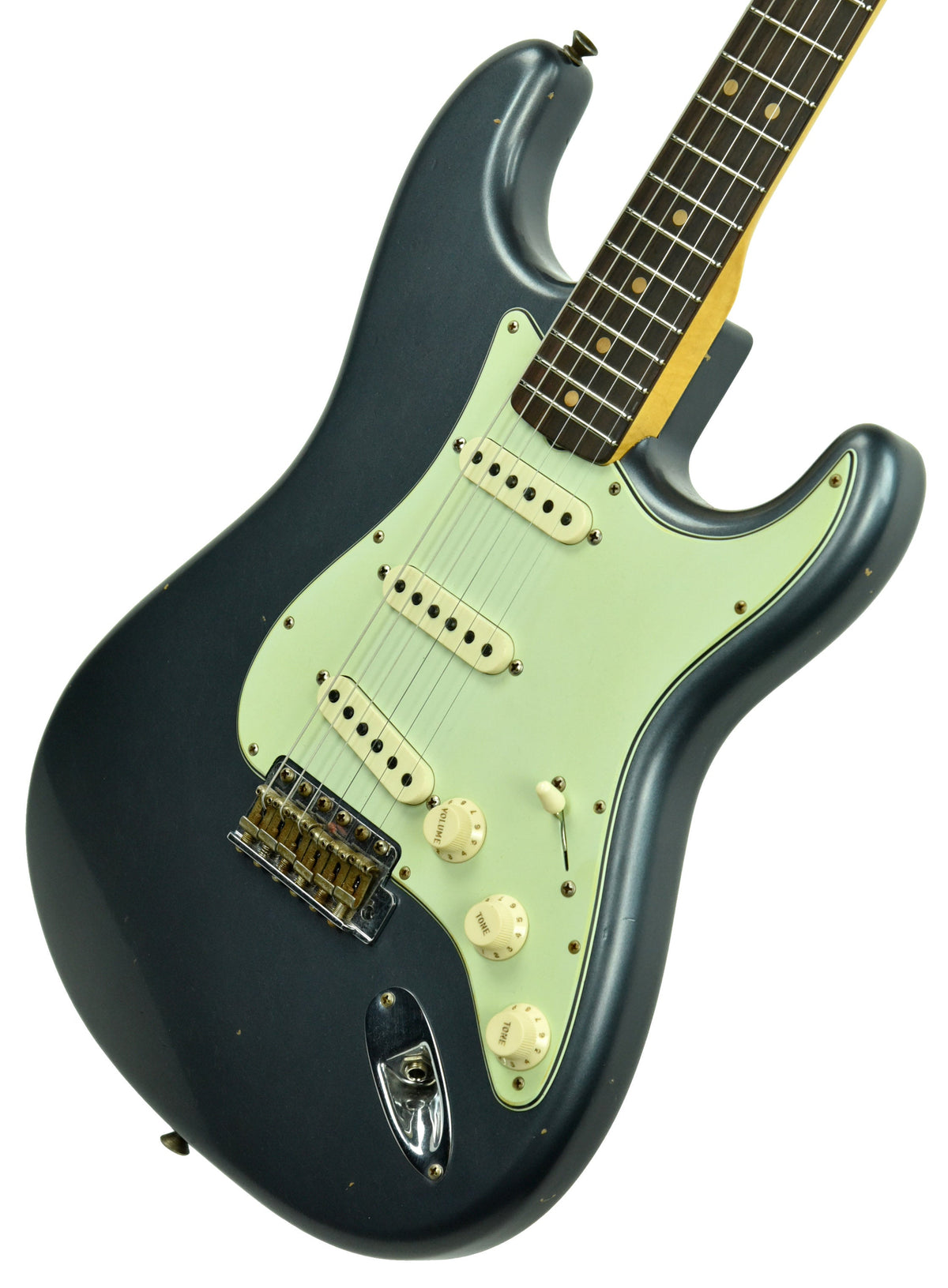 Fender Custom Shop 63 Stratocaster Journeyman Relic in Charcoal Frost Metallic R105289
