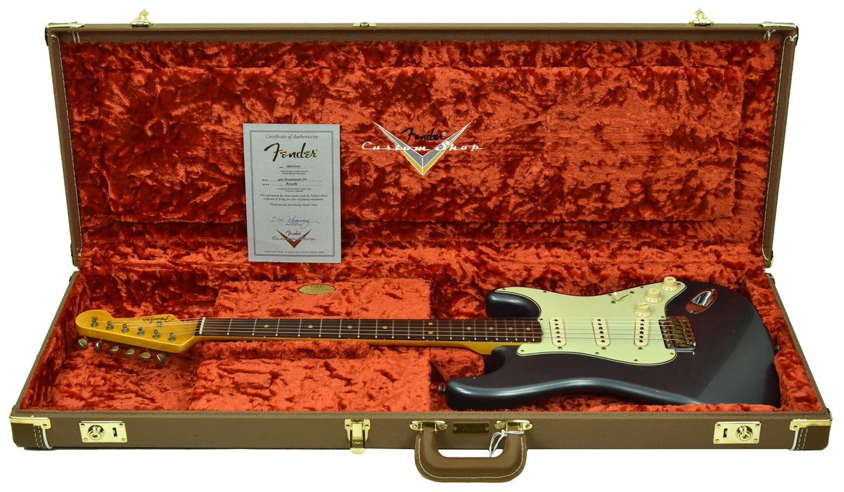 Fender Custom Shop 63 Stratocaster Journeyman Relic in Charcoal Frost Metallic R105289