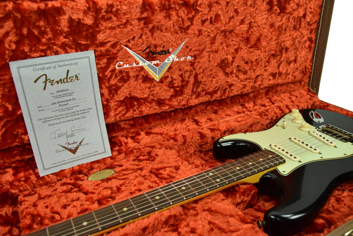 Fender Custom Shop 63 Stratocaster Journeyman Relic in Black R105298