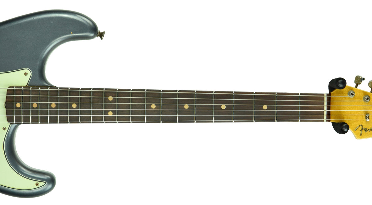 Fender Custom Shop 63 Stratocaster Journeyman Relic in Charcoal Frost Metallic R105289