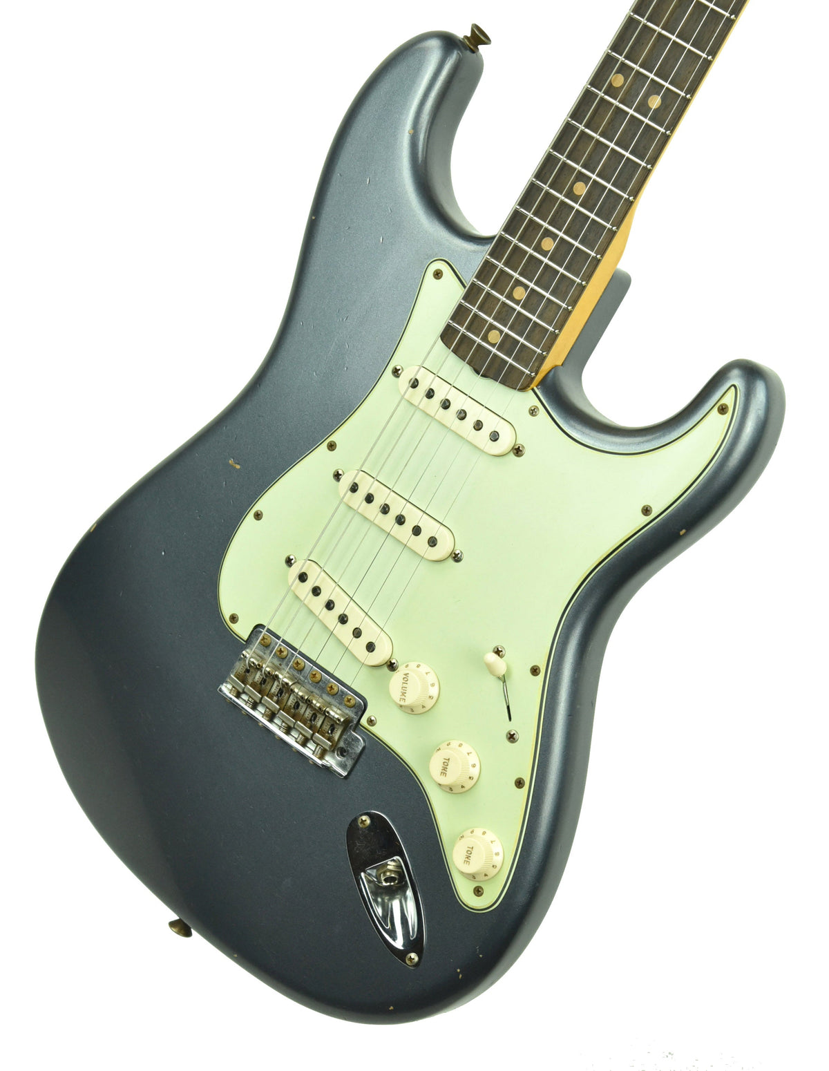 Fender Custom Shop 63 Stratocaster Journeyman Relic in Charcoal Frost Metallic R105205