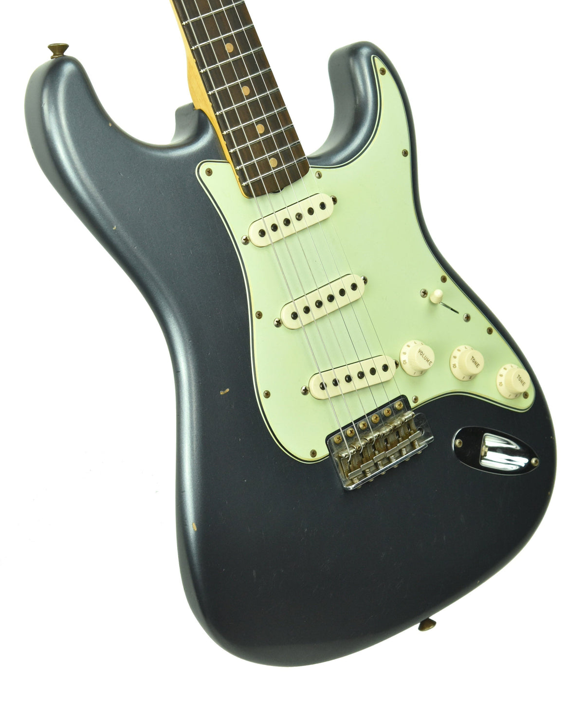 Fender Custom Shop 63 Stratocaster Journeyman Relic in Charcoal Frost Metallic R105205