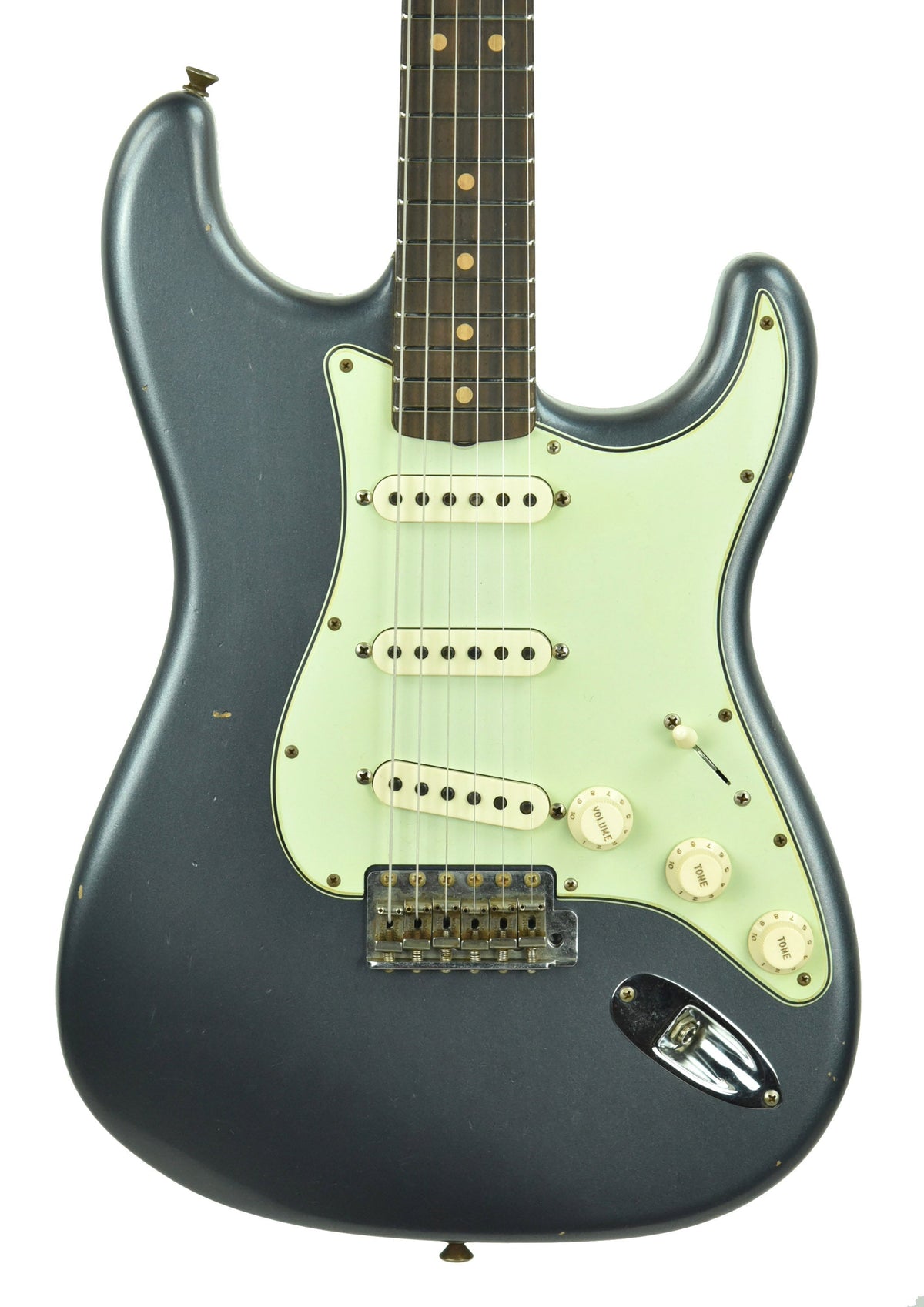 Fender Custom Shop 63 Stratocaster Journeyman Relic in Charcoal Frost Metallic R105205