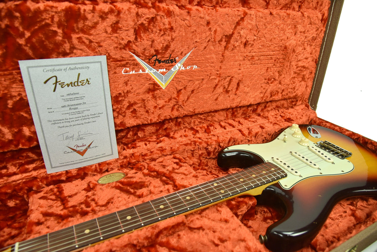 Fender Custom Shop 63 Stratocaster Journeyman Relic in Chocolate 3 Tone Sunburst R105333