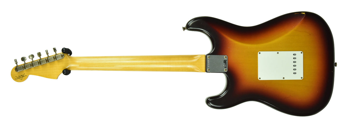 Fender Custom Shop 63 Stratocaster Journeyman Relic in Chocolate 3 Tone Sunburst R105333