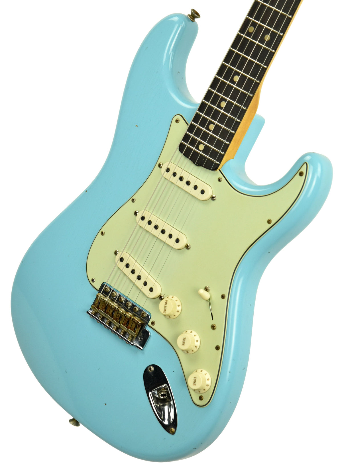 Fender Custom Shop 63 Stratocaster Journeyman Relic in Daphne Blue R107926
