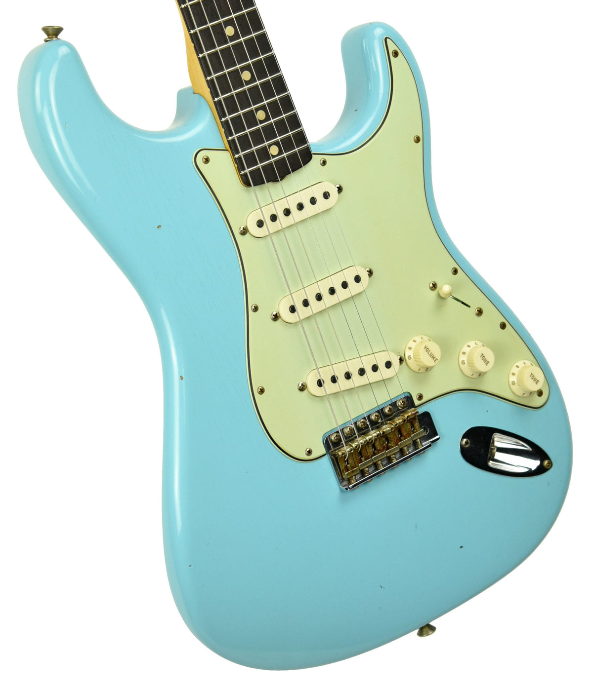 Fender Custom Shop 63 Stratocaster Journeyman Relic in Daphne Blue R107926
