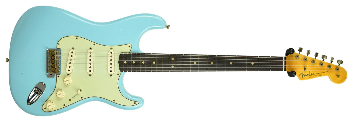 Fender Custom Shop 63 Stratocaster Journeyman Relic in Daphne Blue R107926