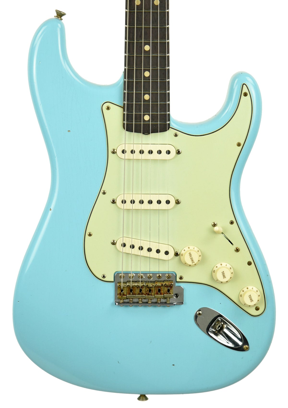 Fender Custom Shop 63 Stratocaster Journeyman Relic in Daphne Blue R107926