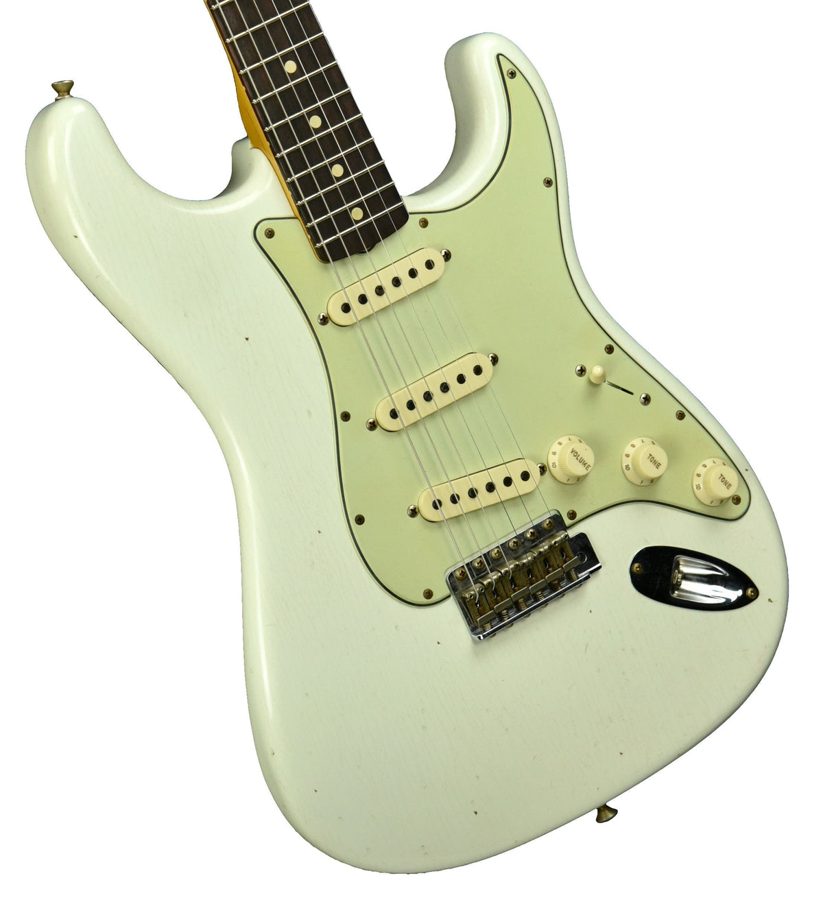 Fender Custom Shop 1963 Stratocaster Relic in Aged Olympic White R107946