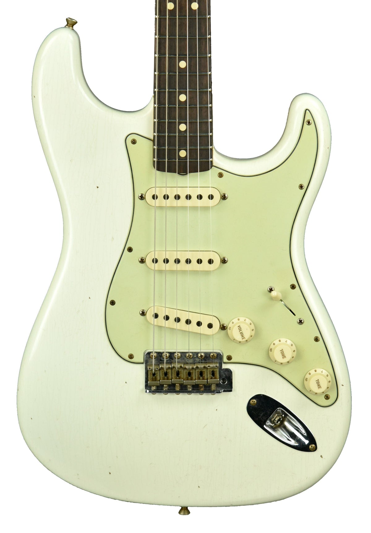 Fender Custom Shop 1963 Stratocaster Relic in Aged Olympic White R107946