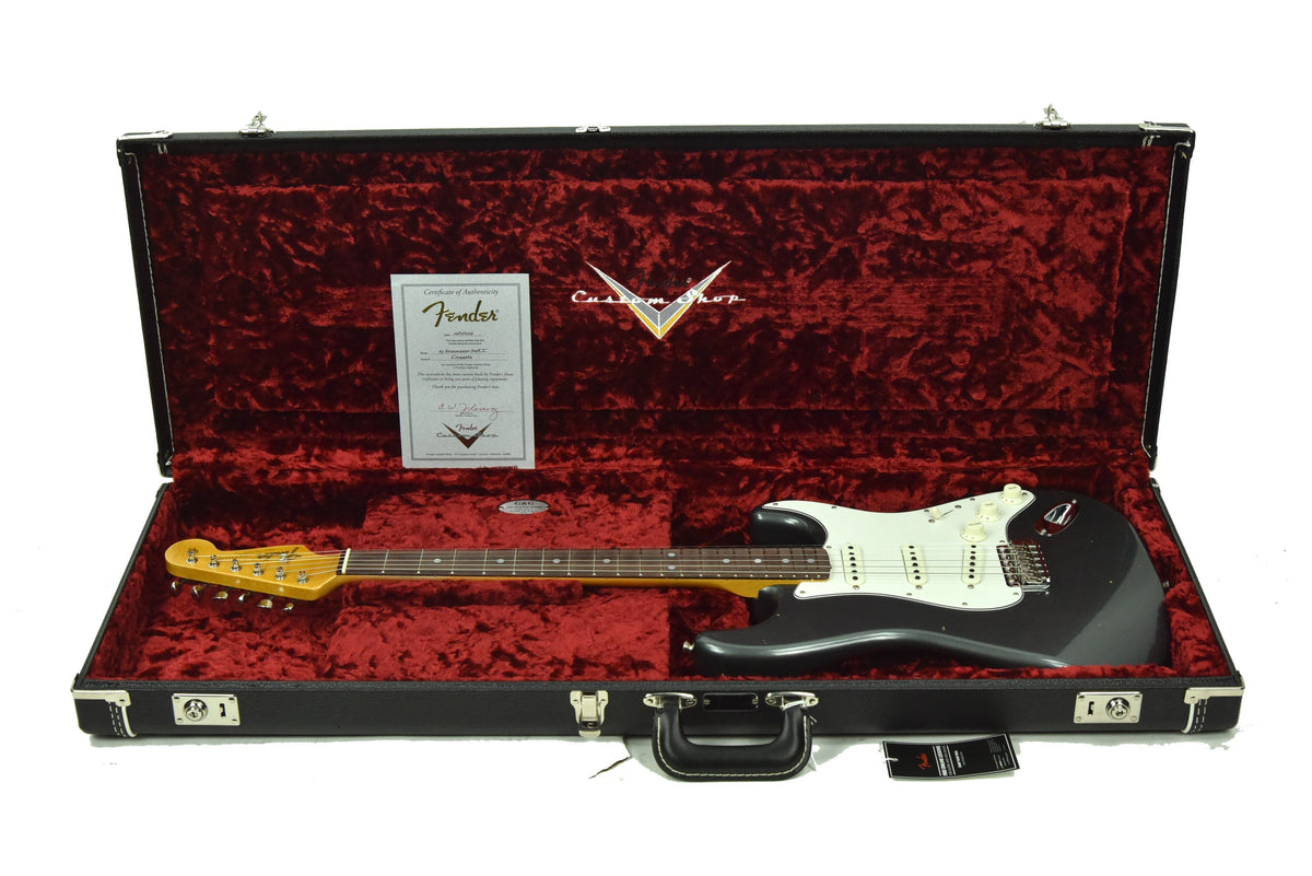 Fender Custom Shop 65 Stratocaster Journeyman Relic in Charcoal Frost Metallic CZ544964