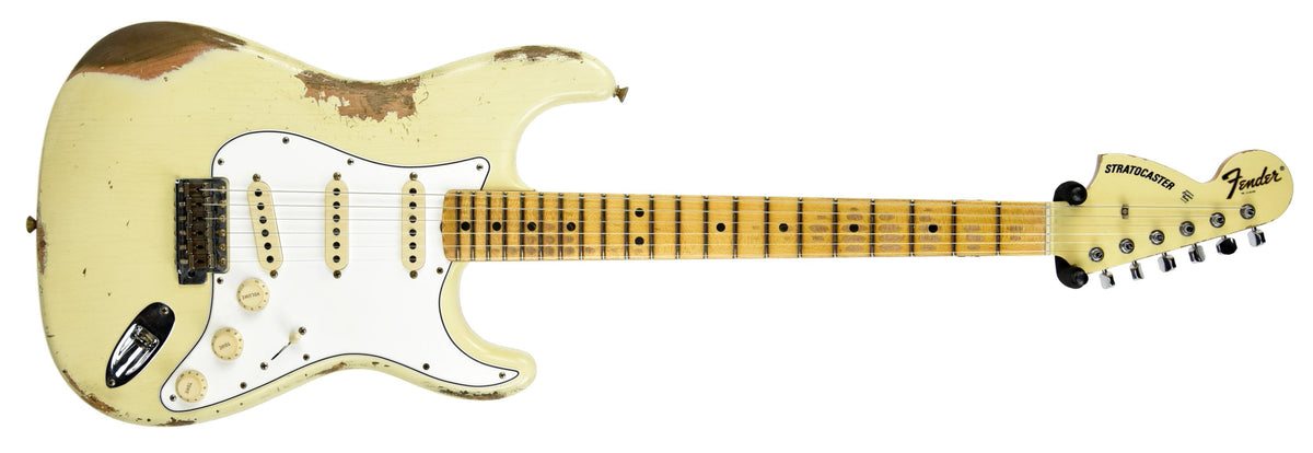 Fender Custom Shop '69 Stratocaster Heavy Relic Aged Vintage White R97656