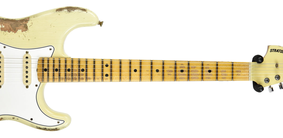 Fender Custom Shop '69 Stratocaster Heavy Relic Aged Vintage White R97656