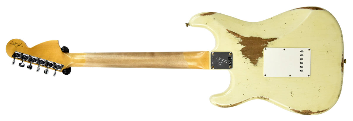 Fender Custom Shop '69 Stratocaster Heavy Relic Aged Vintage White R97656