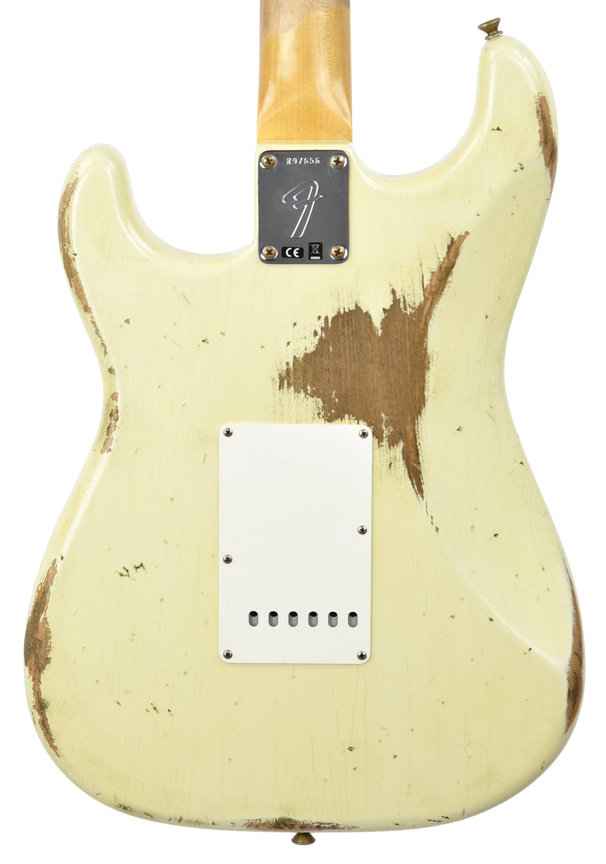 Fender Custom Shop '69 Stratocaster Heavy Relic Aged Vintage White R97656
