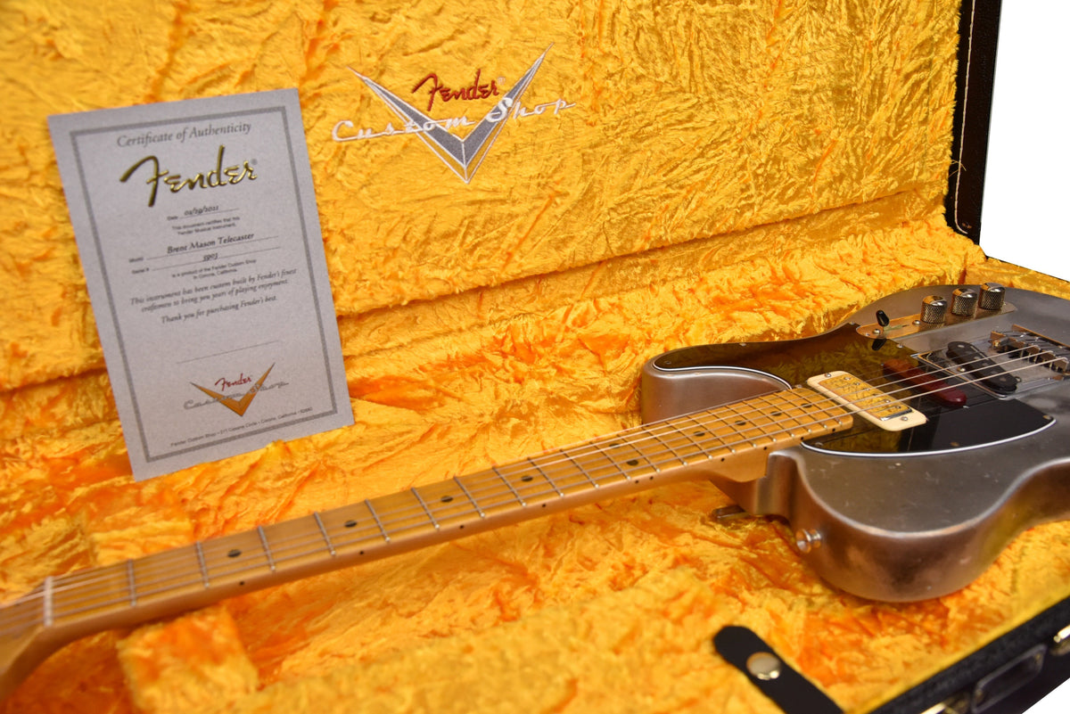 Fender Custom Shop Masterbuilt Brent Mason Telecaster by Kyle McMillan in Flat Silver Satin 5903