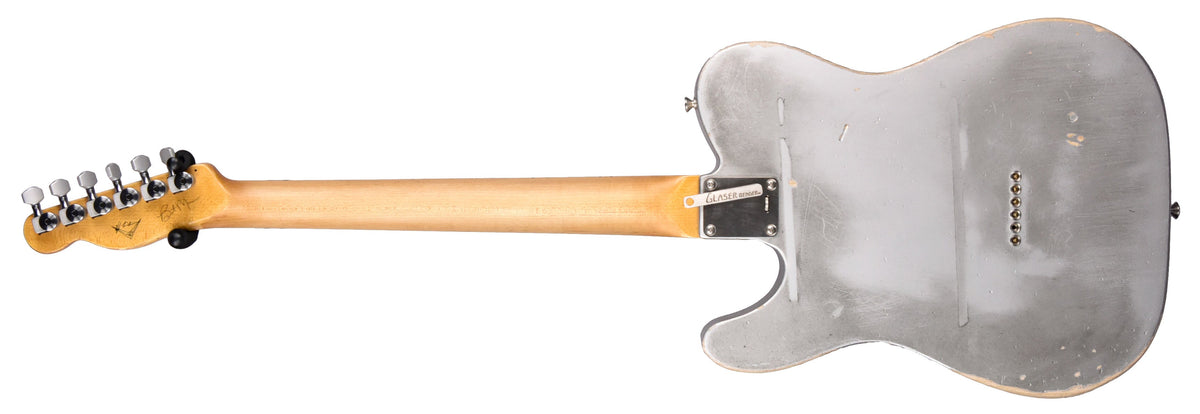 Fender Custom Shop Masterbuilt Brent Mason Telecaster by Kyle McMillan in Flat Silver Satin 5903