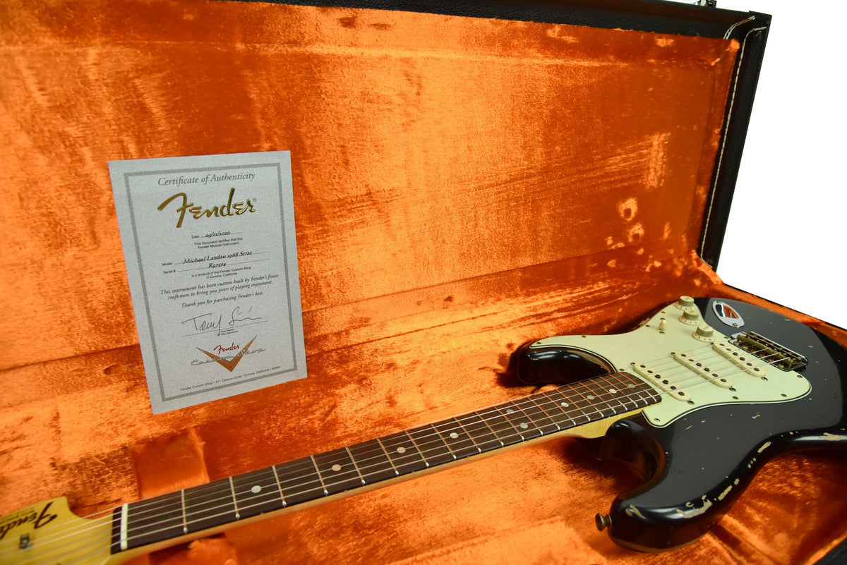 Fender Custom Shop Michael Landau Signature 1968 Stratocaster in Black R97574