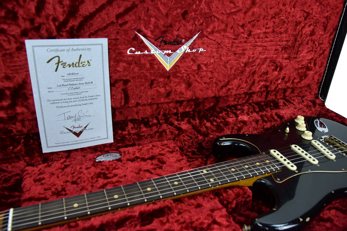 Fender Custom Shop Limited Edition Roasted Poblano Stratocaster Relic in Black CZ548461