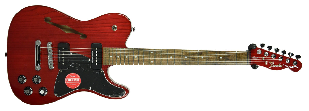 Fender Jim Adkins JA-90 Thinline Telecaster Crimson Red Transparent ICF20000043