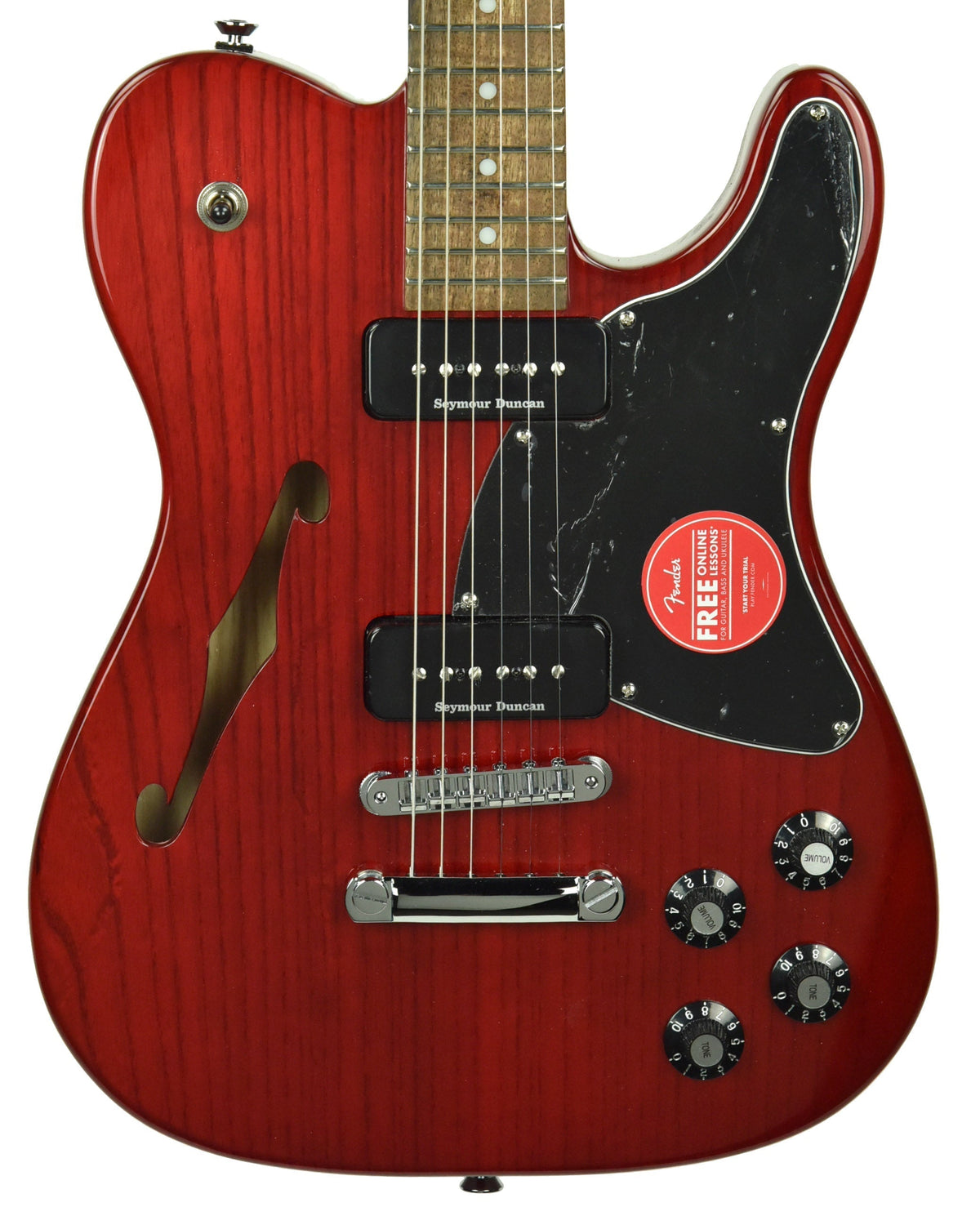 Fender Jim Adkins JA-90 Thinline Telecaster Crimson Red Transparent ICF20000043