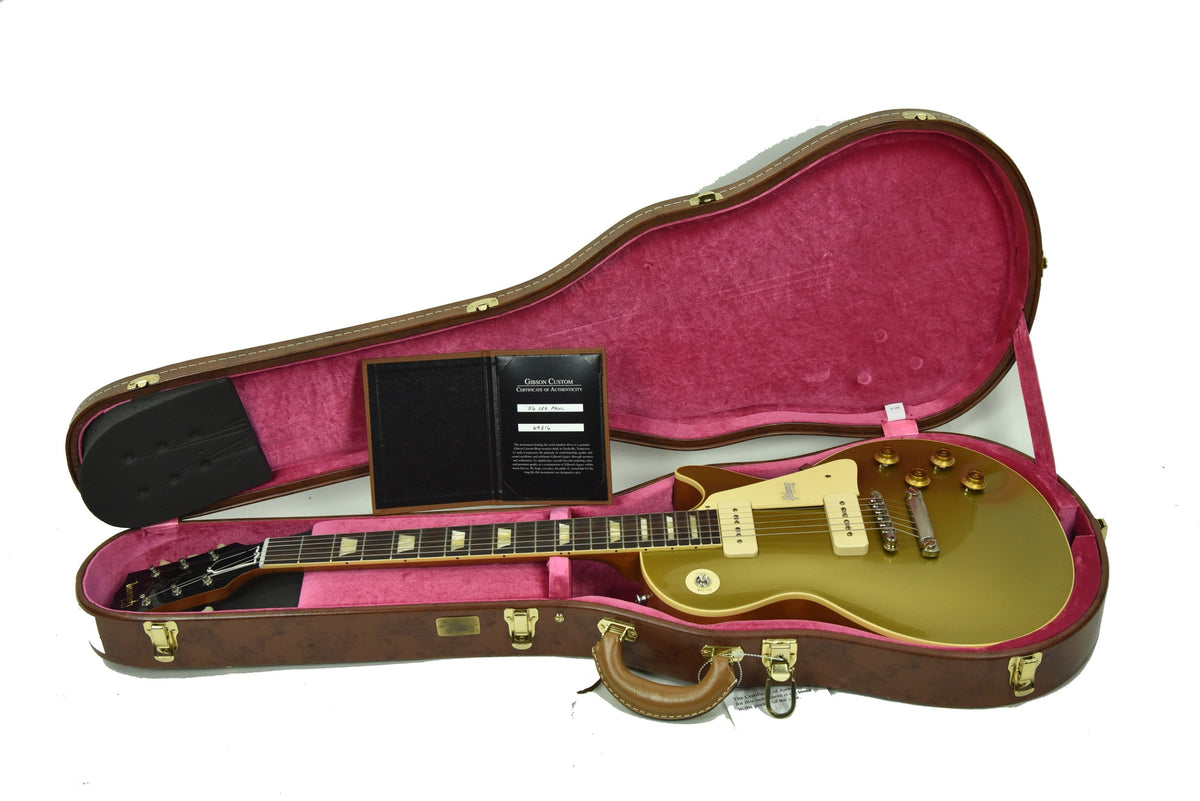 Gibson Custom 1956 Les Paul Gold Top Reissue VOS in Double Gold 69216