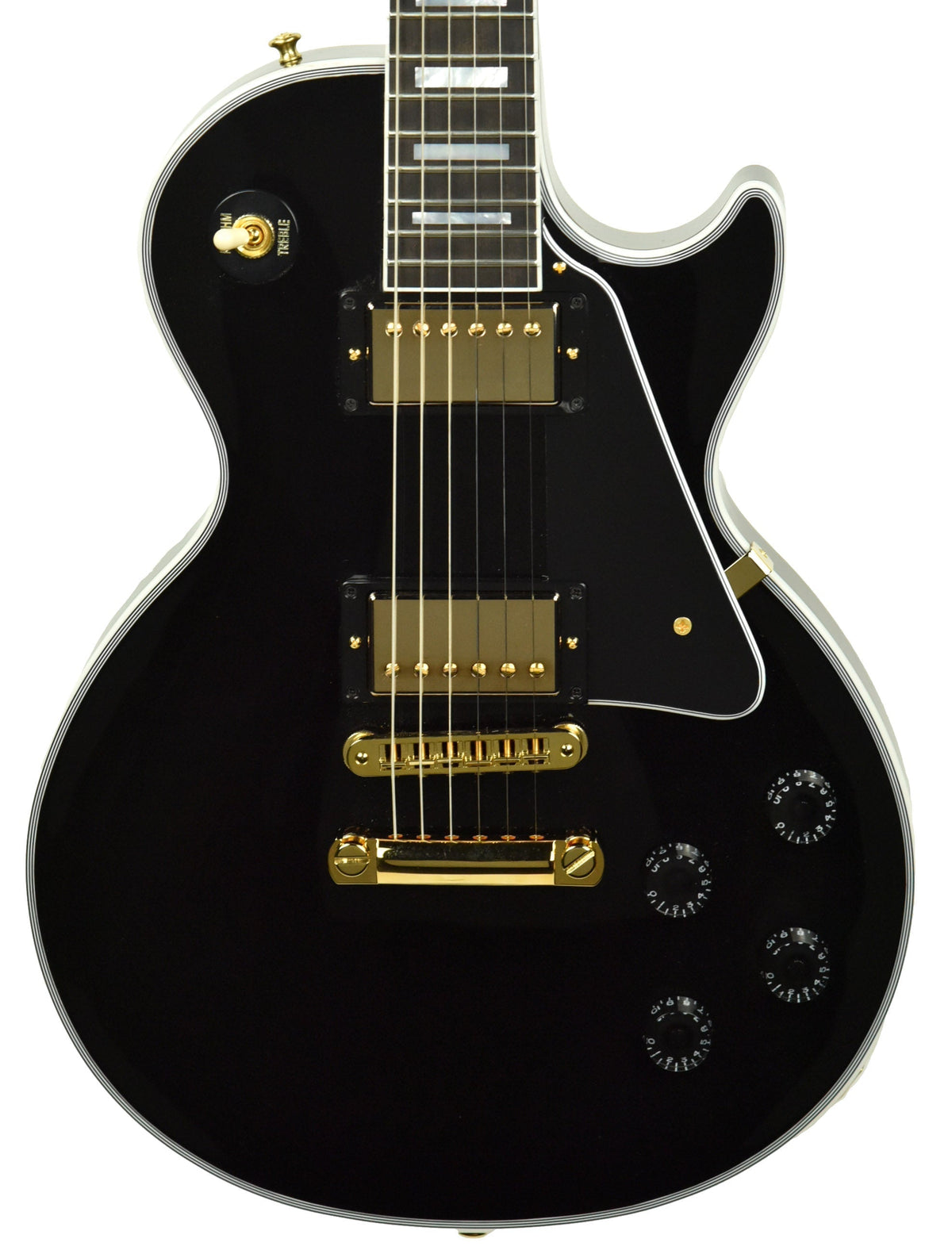 Gibson Custom Les Paul Custom with Ebony Fingerboard in Ebony CS000606