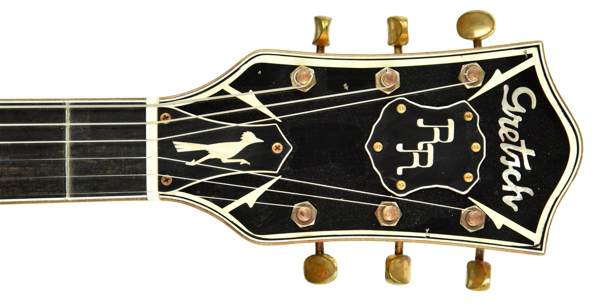 Gretsch Custom Shop G6128 Duo Jet Roadrunner Gold Sparkle Sunburst over Serape Graphic UC20102045