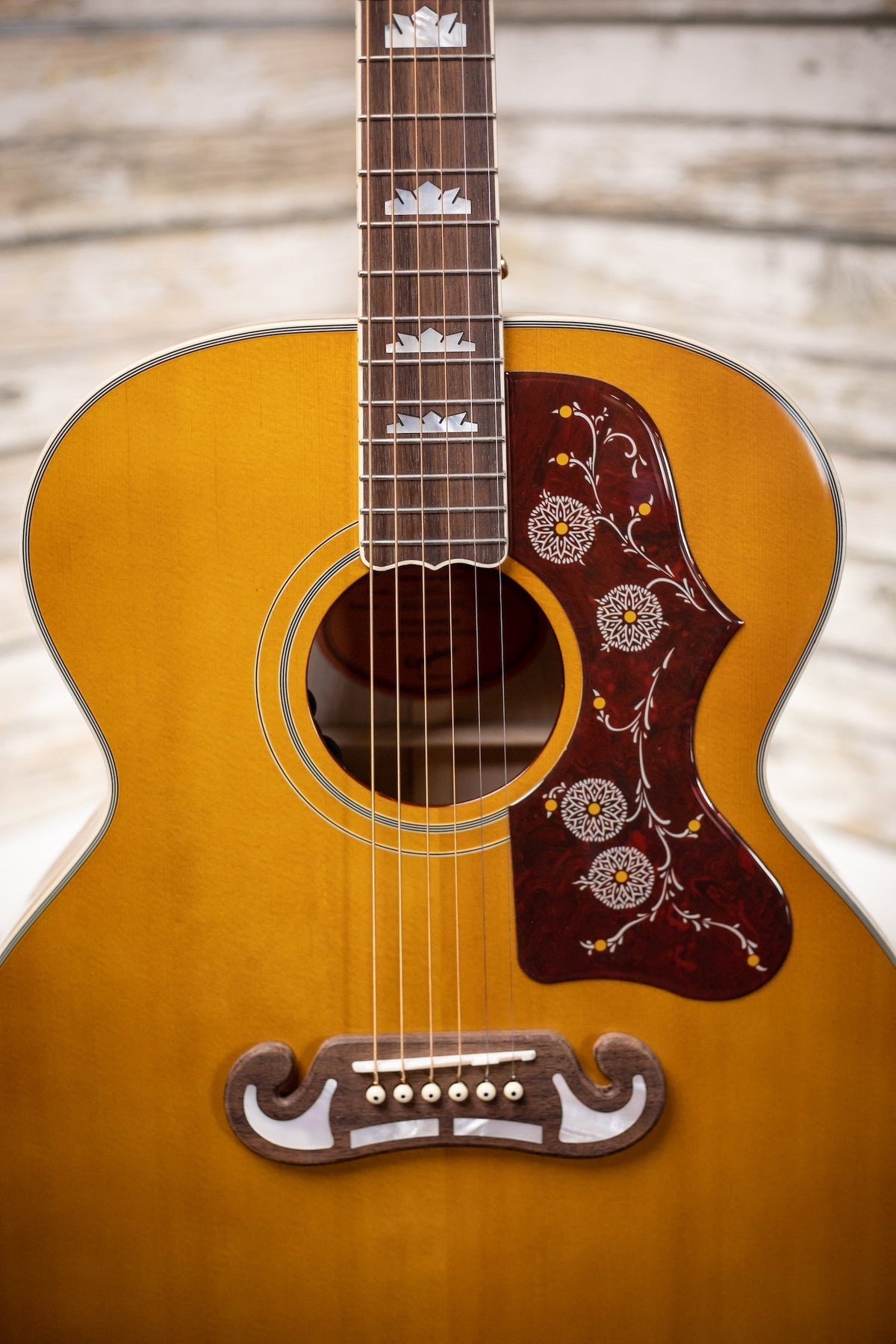 Epiphone J-200 Acoustic-Electric with Fishman Sonitone - Aged Natural Antique Gloss